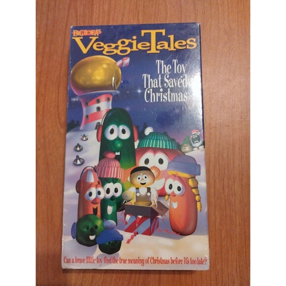 VeggieTales The Toy That Saved Christmas (VHS, 1993) Classic Vintage New SEALED - Picture 1 of 2